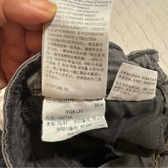 Levi’s 721 Women’s high rise skinny stretchy jeans in charcoal grey size 28 EuC - Picture 2 of 15